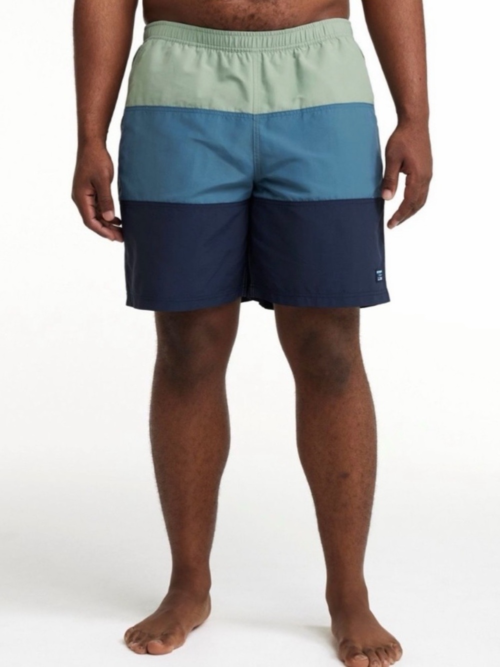 L.L. Bean Men's Three-Stripe Swim Trunks Large